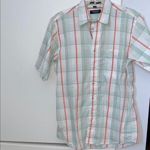 Christian Dior Monsieur Short-Sleeved Plaid Button Down Shirt
